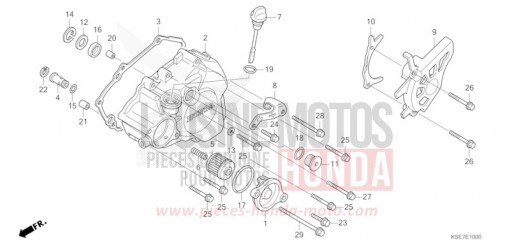 PANNEAU CARTER-MOTEUR G. CRF150RBN de 2022